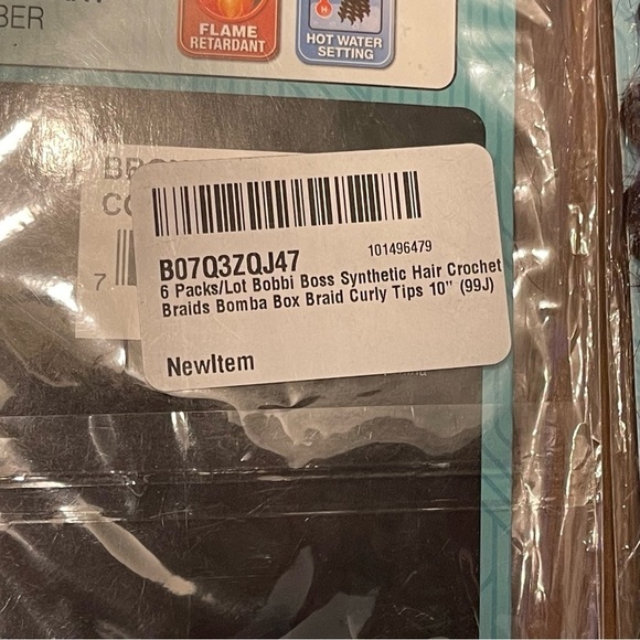 5 for 20! BOBBY BOSS- BOMBA BOX EXTENSION 10" curly tips set of 2 packag… - Picture 4 of 4